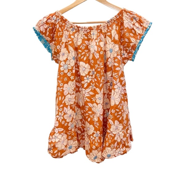 NWT Free People Frankie Floral Tunic Honey Ginger Combo - Picture 4 of 5